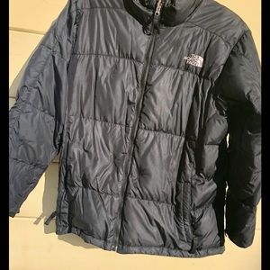 Boys NORTH FACE puffer zip up coat